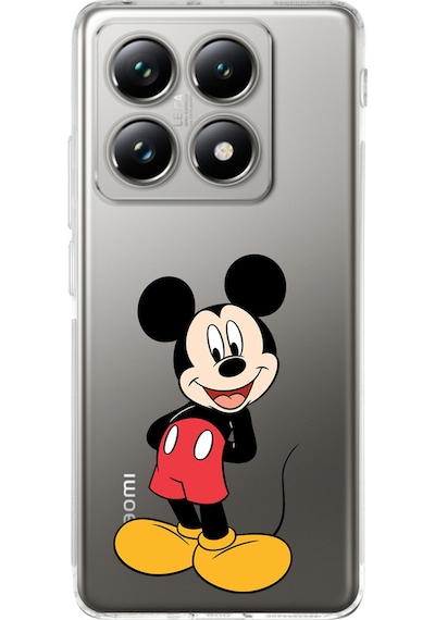 Xiaomi Mi 14t Pro İle Uyumlu Mickey Mouse 2 Baskılı Kamera Korumalı Şeffaf Kılıf Şeffaf