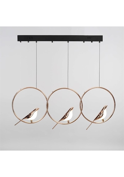 Vitale Modern Kuşlu Avize Ay.vtpl-0105 Siyah