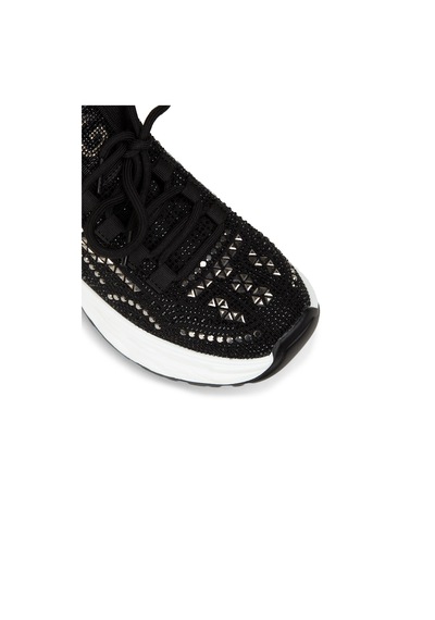 Deery Kadın Siyah Taş Detaylı Sneaker Ayakkabı - 26303zsyhp01 Siyah
