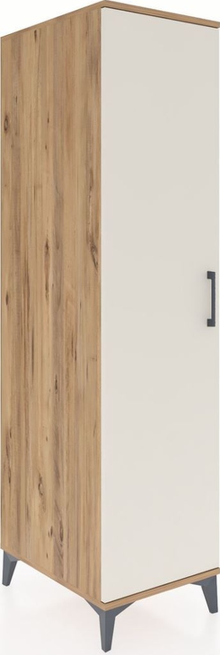 Kronos Dolap 2 Raflı Tek Kapaklı Tek Askılı 44x59x182 Çam-aytaşı Atlas Çam