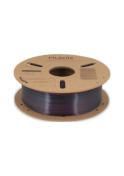 Filamix Magic Silk Çift Renk Pla Filament Siyah-kırmızı 1.75mm 1kg