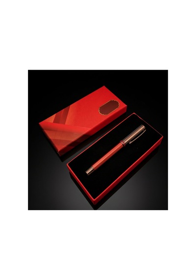 2 Adet Kutulu Bordo Metal Roller Kalem Şık Kutu, Metal Gövde, Kişiye Özel Lazer Kazıma, Rollerball Pen 1