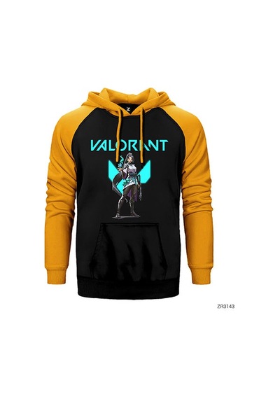Valorant Sage Sarı Renk Reglan Kol Sweatshirt / Hoodie