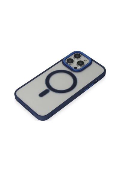 Apple iPhone Uyumlu  14 Pro Kılıf Room Magneticsafe Silikon -  Lacivert