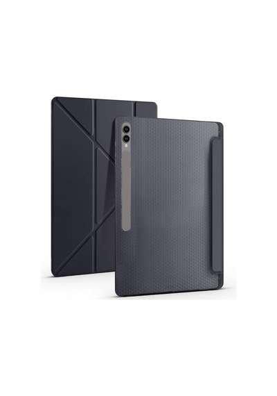 Galaxy Uyumlu Tab S9 Ultra Kılıf Zore Tri Folding Kalem Bölmeli Standlı Kılıf