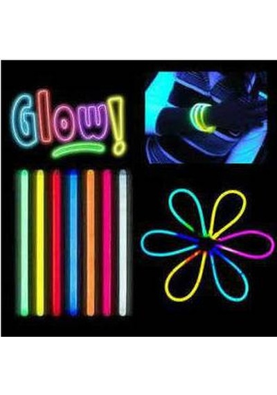 100 Adet Işıklı Çubuk Glow Stick Fosforlu Çubuk