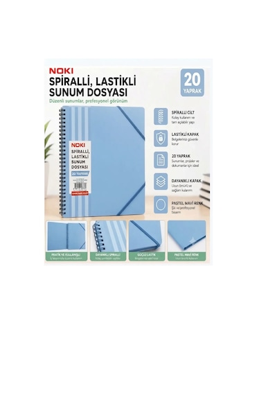 Noki Spiralli Sunum Dosyasi 20 Yap.pastel Mavi