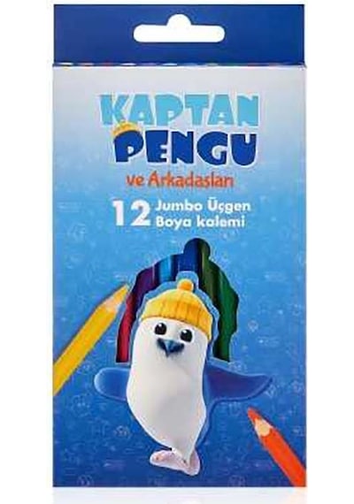Adel Pengu Üçgen 12'li Jumbo Boya Kalemi
