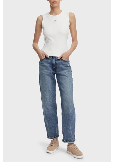 Calvin Klein Bayan Top Lv047f246g Yaf Beyaz