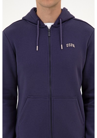 U.S. Polo Assn. Erkek Regular Fit Mürdüm Şardonlu Örme Hırka 50313755-VR074