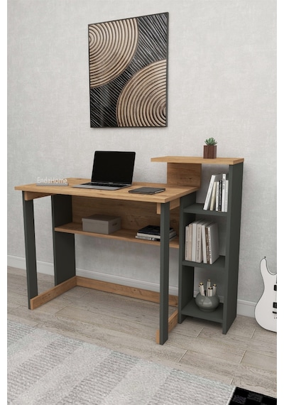 Lotus 5 Raflı Çalışma Masası Laptop Bilgisayar Masası Ofis Ders Yemek Çocuk Masası Çam-antrasit Çam - Antrasit Lotus 5 Raflı Çalışma Masası Laptop Bilgisayar Masası Ofis Ders Yemek Çocuk Masası Çam-antrasit Çam - Antrasit