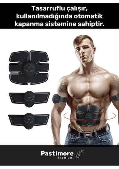 Premium 6 Modlu Mobil Uyumlu Fitness Ems Kol Bacak Karın Kas Geliştirici Spor Aleti