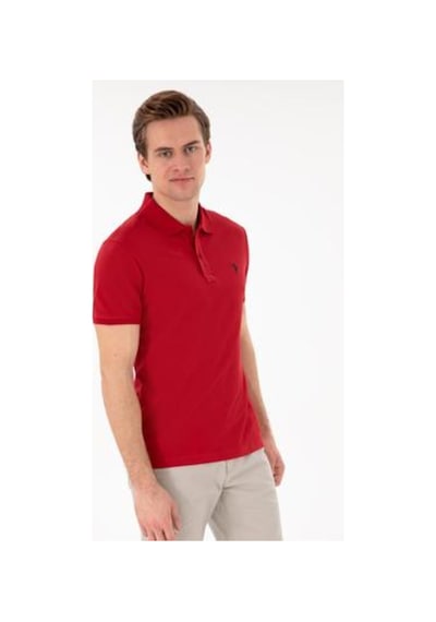 U.S. Polo Assn. Gtp04ıy025 Kırmızı Erkek Polo Yaka T-shirt 2084151
