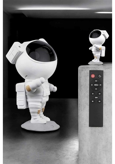 Zenvia Çocuklara Özel Projeksiyon Astronot Lamba Speaker Sevimli Znv2026