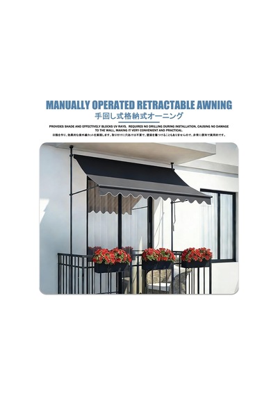 Manuel Krank Tutuculu Bu Geri Çekilebilir Teras Tentesi Bahçeler Ve Balkonlar İçin İdealdir 400 Cm/155 İnç Dayanıkl Çok Renkli Manuel Krank Tutuculu Bu Geri Çekilebilir Teras Tentesi Bahçeler Ve Balkonlar İçin İdealdir 400 Cm/155 İnç Dayanıkl Çok Renkli