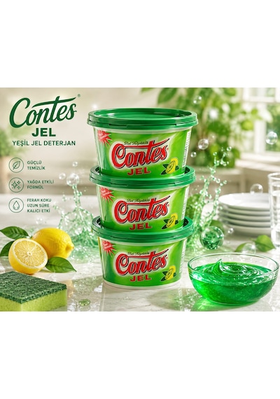 Yeşil Jel Deterjan 300 Gr 3 Adet 900 Gr