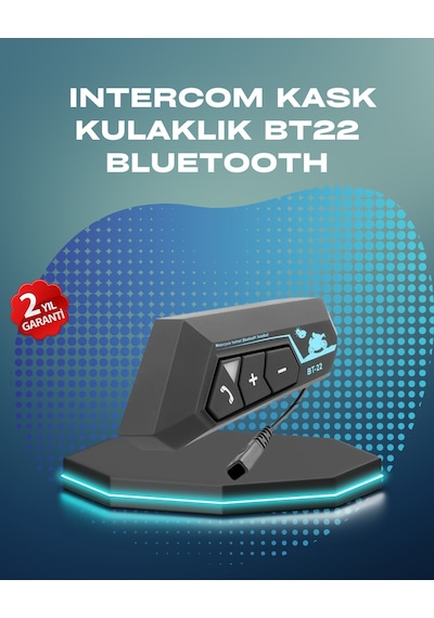 Bt22 Kask Bluetooth Kulaklık Su Geçirmez Motosiklet Sistemi