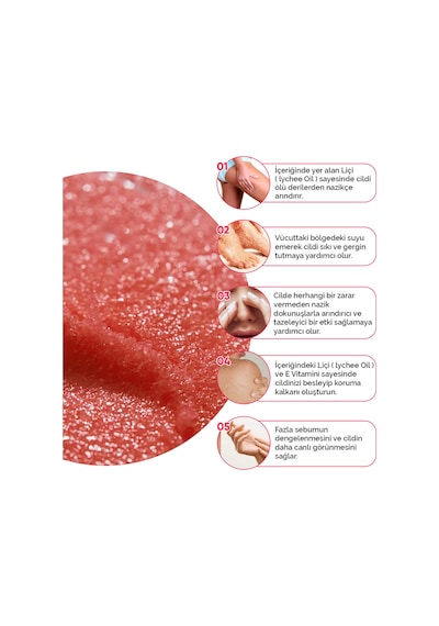 Nedox Liçi (lychee Oil) Besleyici ve Nemlendirici El & Vücut Peelingi 250 ML