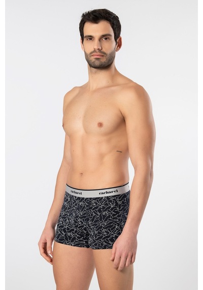 Cacharel Erkek Desenli Likralı Boxer 3'lü Paket 1339/lacivert 7 Lacivert