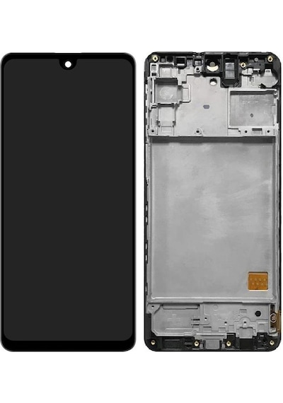 Samsung Galaxy M31s M317F ile Uyumlu Oled Ekran Dokunmatik Çıtalı Dar Ekran