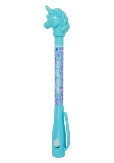 Smiggle Hi There Işıklı Casus Görünmez, Tükenmez Kalem Turkuaz