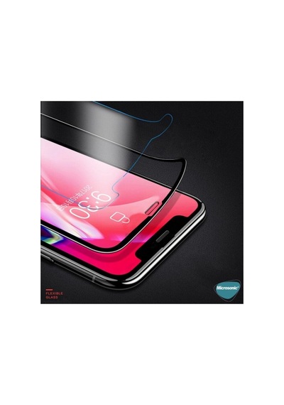 Apple iPhone Uyumlu   11 Pro Max Crystal Seramik Nano Ekran Koruyucu Siyah 2 Adet
