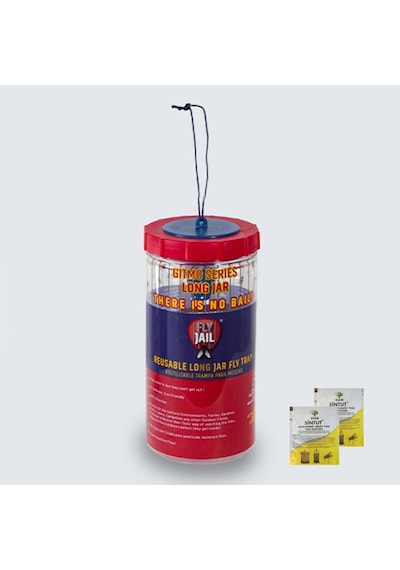 FLY JAIL | LONG JAR, 1.5 LİTRE KAVANOZ TİPİ KARASİNEK TUZAĞI