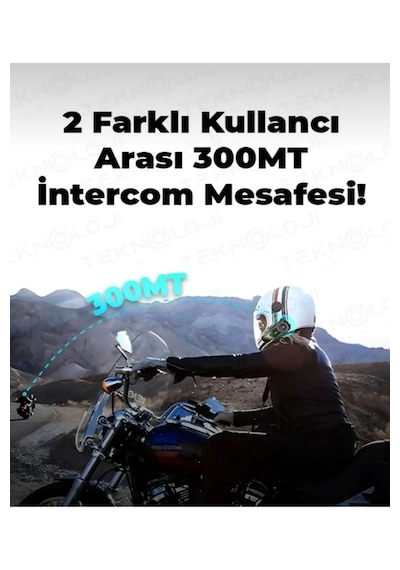 İntercoom A602x Motosiklet Bluetooth 5.3 Kask