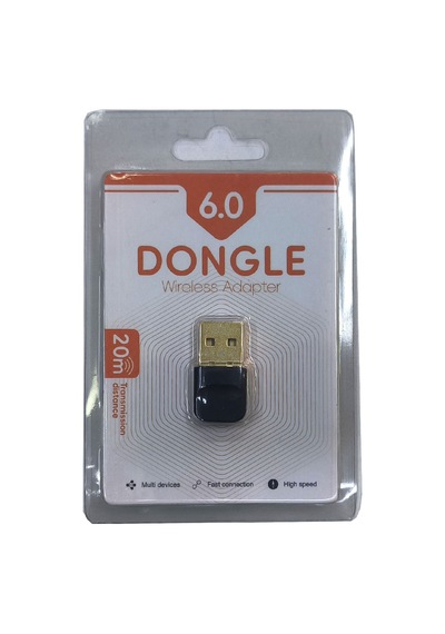 Usb Bluetooth 6.0 Dongle Bluetooth Alıcı Adaptör 20m Mesafeli Engelsiz