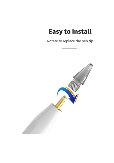 Fonken Pencil Gen 1/2 iPad Uyumlu Stylus Kalem Ucu Beyaz