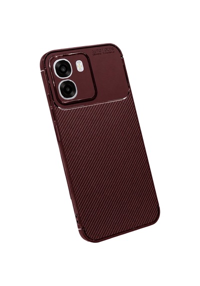 Uryport Oppo Oppo A6t 5g Auto Focus Karbon Kapak - Bordo