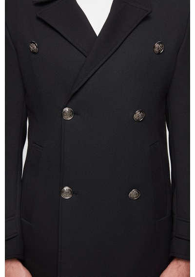 Twn Slim Fit Siyah Palto 5ef08s2035981 001
