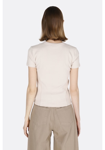 Colin's Colins Slim Fit Kadın Bej Kısa Kol Tişört Cl1073152 Cl1073152 Q1.v2 Lbg Lıght Beıge Bej