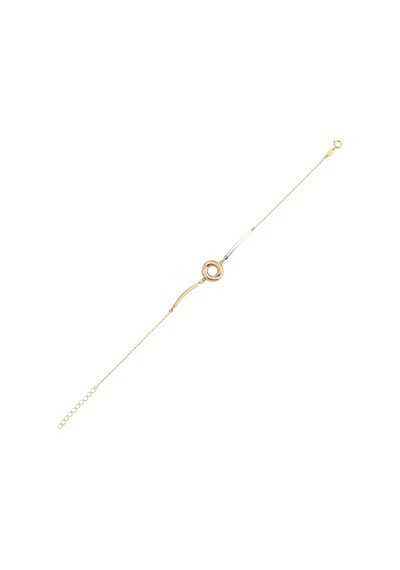 14 Ayar Dönence Minimal Altın Bileklik Sarı