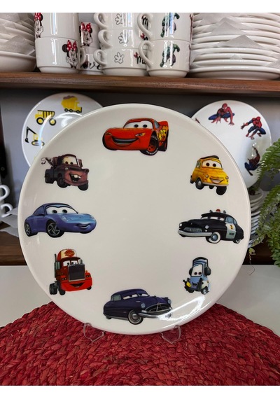 5 Parça Şimşek Mcqueen Model Çocuk Bebek Yemek Takımı Beslenme Seti Çok Renkli