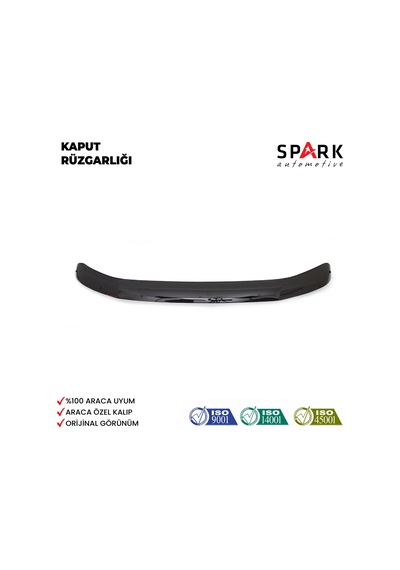 Volkswagen Transporter T5 2009-2014 Yıl Aralığı Uyumlu Kaput Rüzgarlığı 4mm Siyah