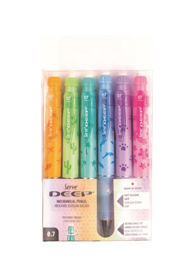 Deep Uçlu Kalem 6'lı Set - Doğa Serisi