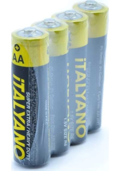 İtalyano LR6 Süper Extra Heavy Duty AA Kalem Pil 4'lü