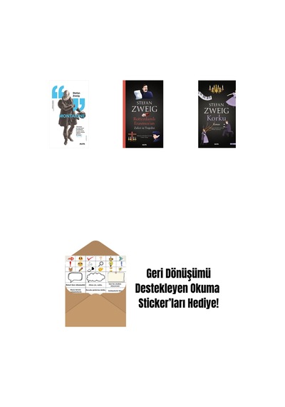 Montaigne + Rotterdamlı Erasmus Un Zaferi Ve Trajedisi + Korku + Okuma Sticker'ları