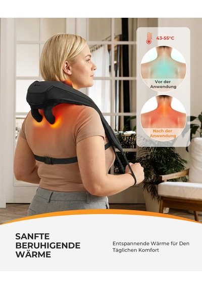 Uzaktan Kumandalı Ve Isıtmalı Coococo Kablosuz Boyun Masaj Cihazı, Eller Serbest Shiatsu Omuz Masajı, Boyun Sırt Omuz İçin Şarj Edilebilir Sırt Masajı, Ofis Seyahati, Hediyeler Uzaktan Kumandalı Ve Isıtmalı Coococo Kablosuz Boyun Masaj Cihazı, Eller Serbest Shiatsu Omuz Masajı, Boyun Sırt Omuz İçin Şarj Edilebilir Sırt Masajı, Ofis Seyahati, Hediyeler