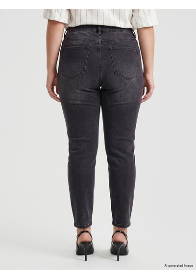 Lcw Grace Siyah Straight Fit Kadın Jean Pantolon