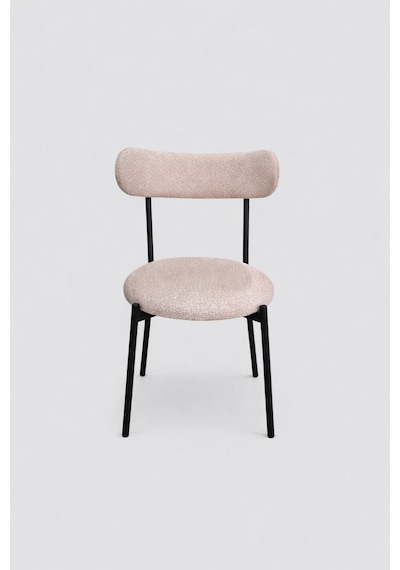 4 Adet Puffy Açık Kahverengi Teddy Sandalye Mutfak Sandalyesi Salon Sandalyesi Balkon Sandalyesi Açık Kahverengi