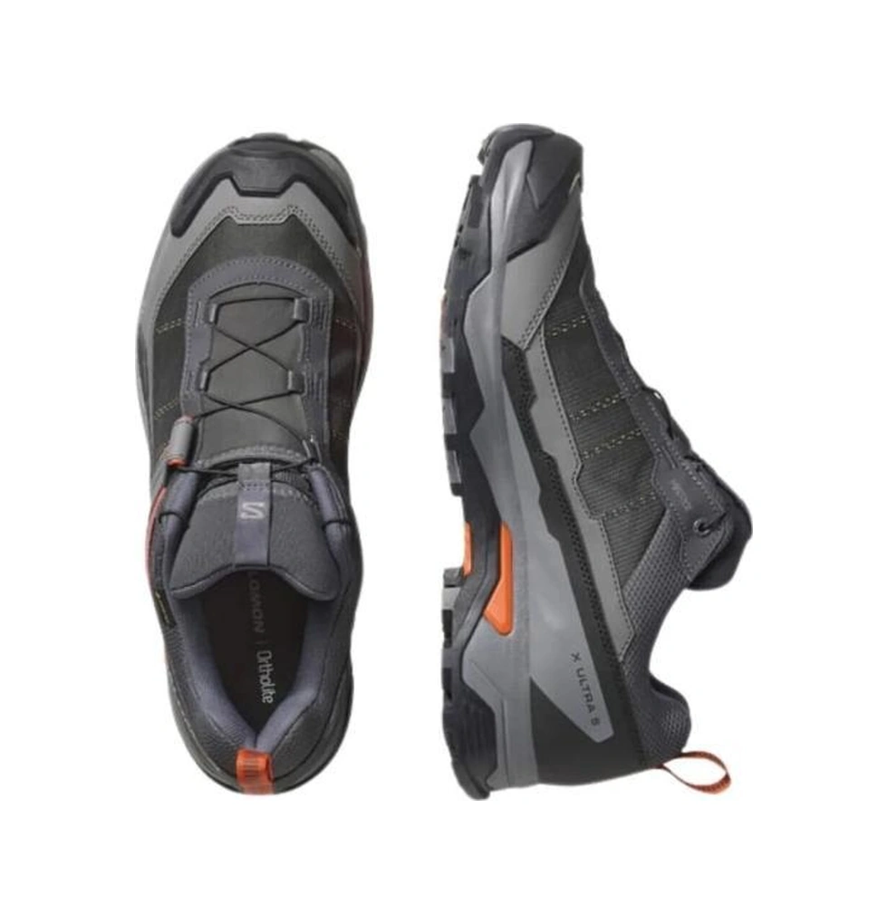 Salomon X Ultra 5 Gore-tex Asphalts Casterlock Erkek Outdoor Ayakkabı Gri