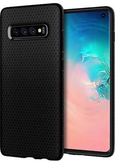 Spigen Galaxy S10 İle Uyumlu Kılıf Liquid Air Matte Black