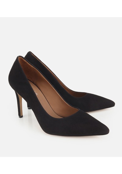 Hotiç Kadın Süet Deri Siyah Yüksek İnce Topuklu Stiletto 01ayh335630a100 01ayh335630a100