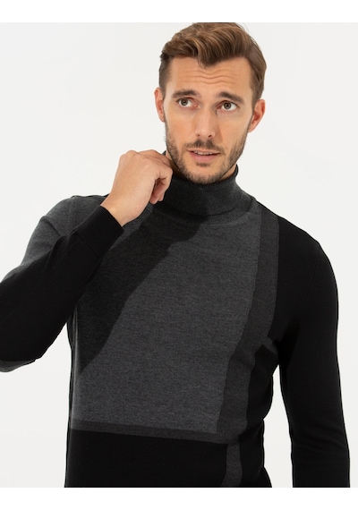 Pierre Cardin Erkek Gri Triko Kazak 50261176-vr024 Gri