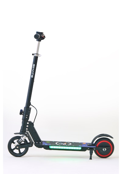 Elektrikli Çocuk Scooter 130w 3 Kademe Hız Ayarlanabilir Gidon Uzun Menzil Koruma Seti Hediye Siyah
