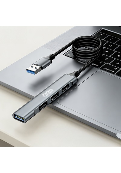 Go Des Gd-uc701s Usb3.0 + Usb2.0 + Usb1.1 + Usb-a Bağlantılı 4in1 Hub Siyah