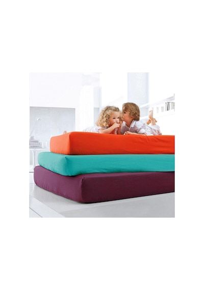 Maki Home %100 Pamuklu Gül Kurusu 100x200+50x70 Cm Tek Kişilik Lastikli Çarşaf Takımı Gül Kurusu