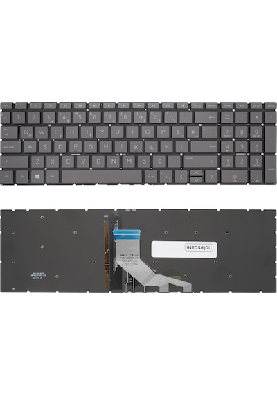 Hp Uyumlu 15-da1058nt 6lj02ea , 15-da1059nt 6le28ea Klavye Tr Işıklı Füme